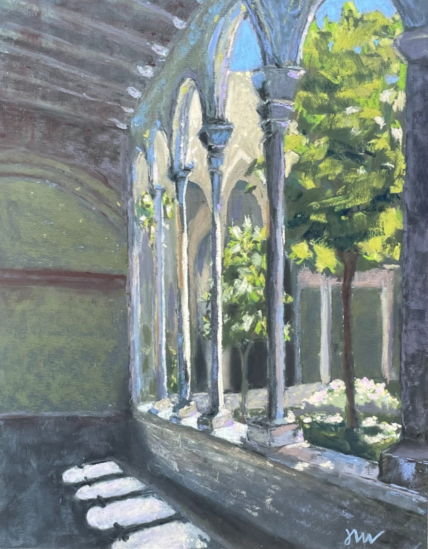The Cloisters in July by artist Jennifer Edwards